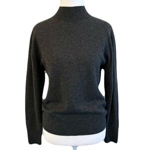 ZARA Mock Turtleneck Fine Knit Wool Sweater XS S